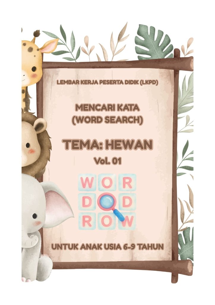 LKPD Word Search Hewan Perangkat Pembelajaran PDF